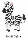 Børnekop med navn - Zebra